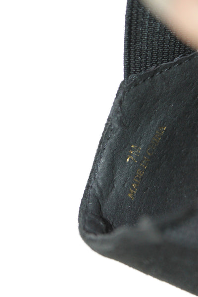 Vaneli Womens Suede Round Toe Ankle Booties Black Size 7M