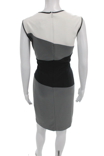 Joseph Ribkoff Women Black Sleeveless Sheath Dress Knee Length Size 10