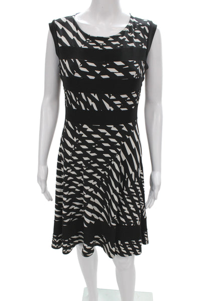Joseph Ribkoff Women Fit and Flare Dress Black Sleeveless Size 10