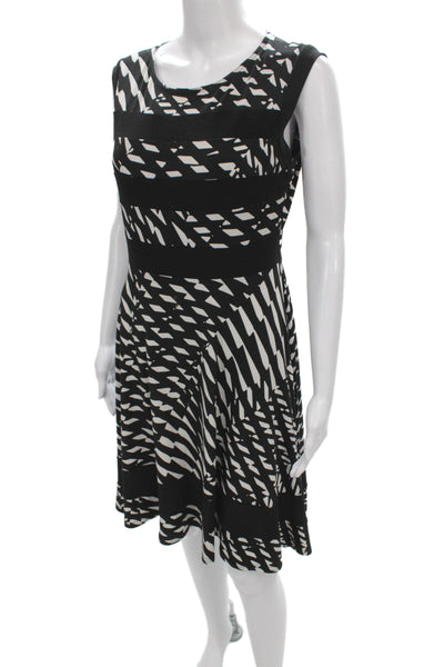 Joseph Ribkoff Women Fit and Flare Dress Black Sleeveless Size 10