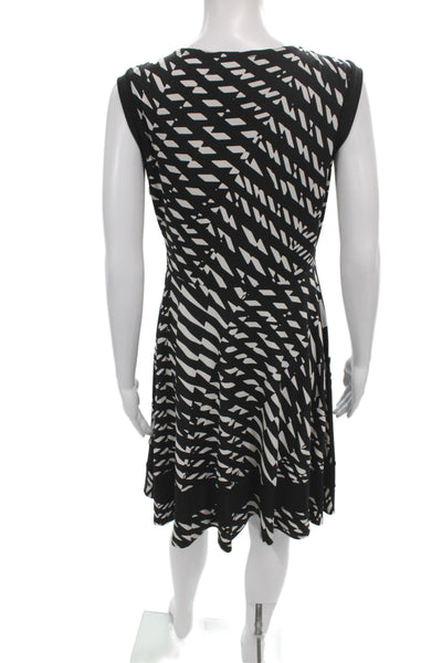 Joseph Ribkoff Women Fit and Flare Dress Black Sleeveless Size 10