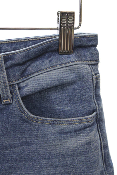 L'Agence Womens Cropped Jeans Blue Cotton Mid Rise Size 25