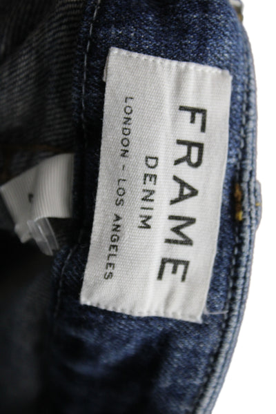 Frame Womens Bootcut Jeans Blue Cotton Mid Rise Inseam 27 Size 24