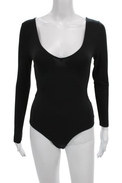 BB Dakota Womens One Piece Scoop Neck Long Sleeve Black Size XS