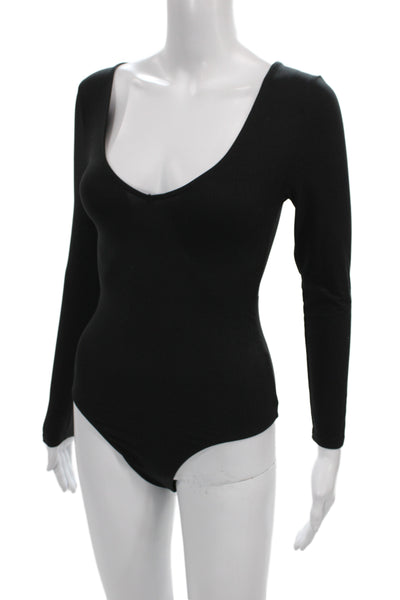 BB Dakota Womens One Piece Scoop Neck Long Sleeve Black Size XS