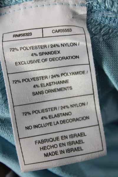 Nike Womens Spandex Track Athletic Jacket Baby Blue Size XS