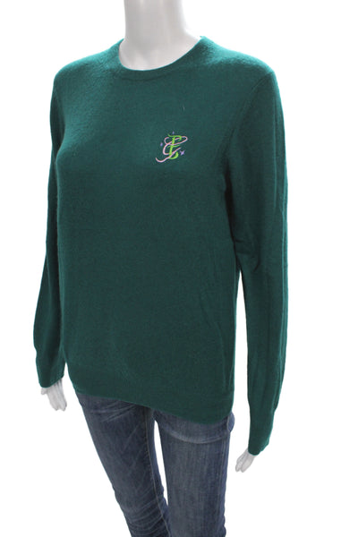 Naadam Womens Pullover Crew Neck Long Sleeve Green Size S
