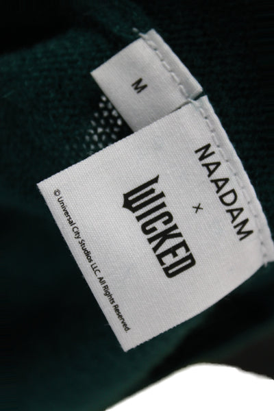 Naadam Womens Pullover Crew Neck Long Sleeve Green Size S