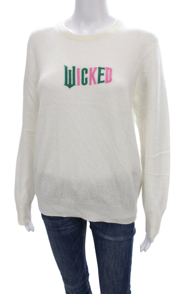 Naadam Womens Pullover Cashmere Crewneck Sweater White Size S