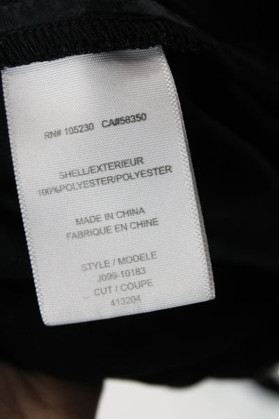 Joie Women Black Jogger Pants 100% Polyester Pull On Athleisure Size M