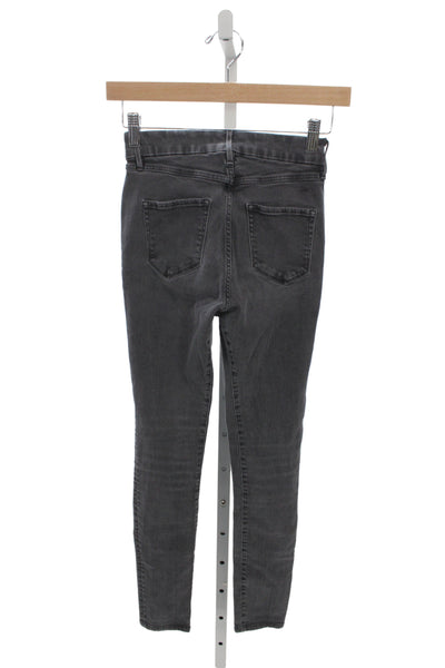 3x1 NYC Womens Skinny Gray Cotton High Rise Jeans Size 23