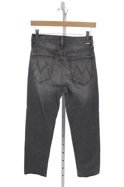 Mother Women Ankle Gray High Rise Cotton Jeans Size 26