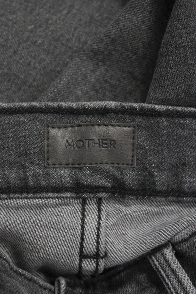 Mother Women Ankle Gray High Rise Cotton Jeans Size 26