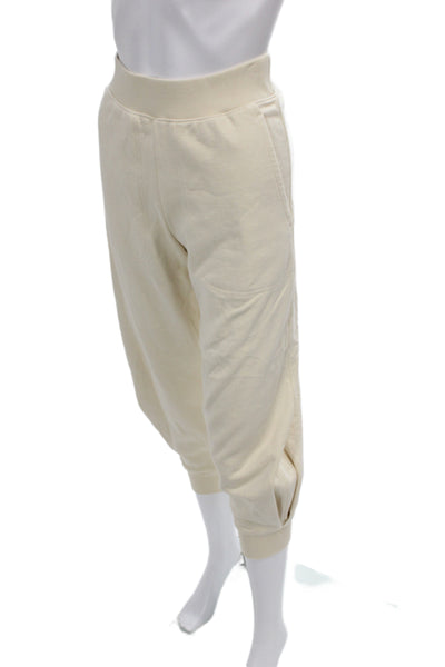 Tibi Womens Long Sleeves Pullover Sweat Suit White Cotton Size Small/Extra Small