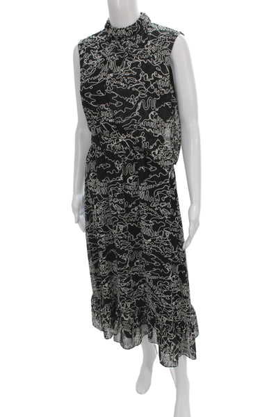 Derek Lam 10 Crosby Womens Shift Dress Black High Neck Sleeveless Size 00