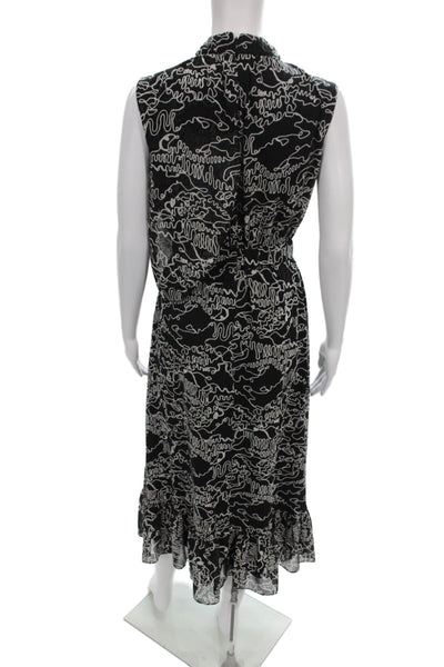 Derek Lam 10 Crosby Womens Shift Dress Black High Neck Sleeveless Size 00
