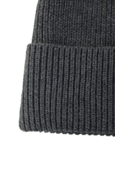 Maison Margiela Unisex Adults Cotton Knit Beanie Hat Gray Size OS