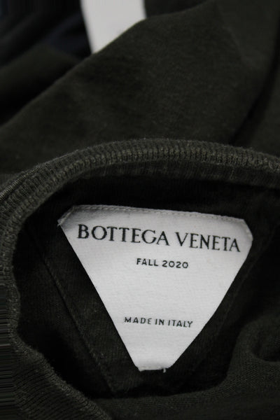 Bottega Veneta Mens Basic Green 100% Cotton Crew Neck T-Shirt Size S