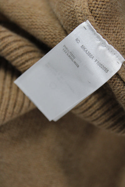 Thom Browne Women Striped Brown Wool Crewneck Pullover Sweater Size 3