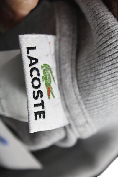 Lacoste Mens Polo Shirt Gray Long Sleeve Size 5