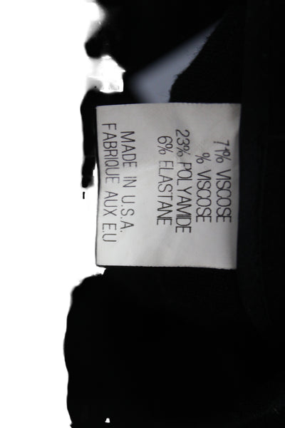 Theory Women Ankle Pants Black Button Closure Viscose Equestrian Size 0