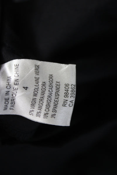Theory Women Black Dress Pants Virgin Wool 31 Inseam Size 4