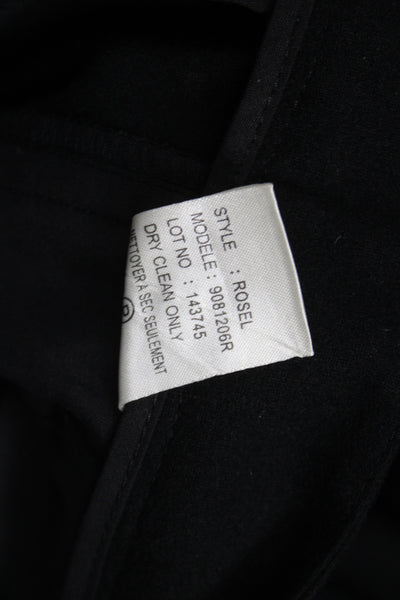 Theory Women Black Dress Pants Virgin Wool 31 Inseam Size 4