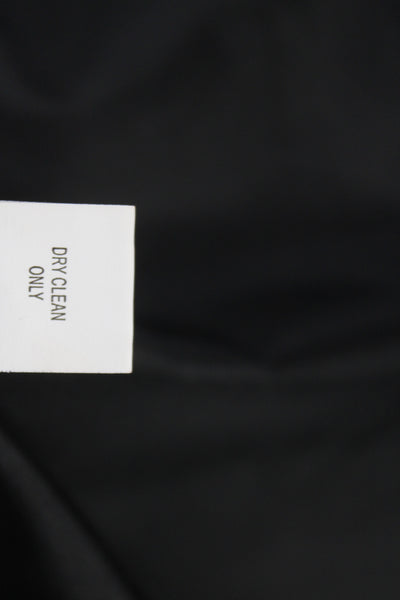 Phoebe Womens A-Line Black Knee Length Skirt 100% Polyester Zip Closure Size 2