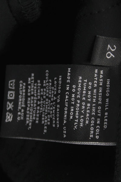 J Brand Women Jegging Black Button 85% Polyamide Size 26