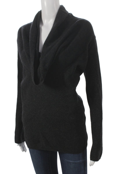 Vince Womens Black Cashmere Cowl Neck Pullover Sweater Long Sleeve Size S