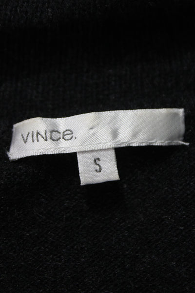Vince Womens Black Cashmere Cowl Neck Pullover Sweater Long Sleeve Size S