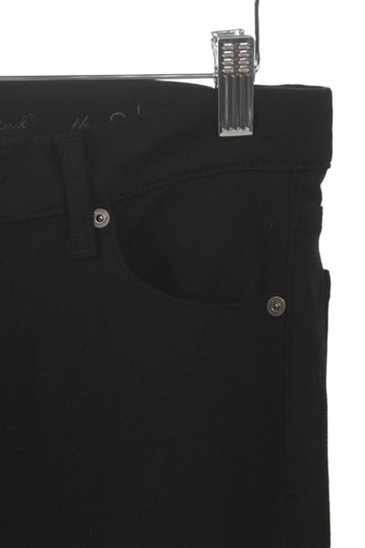 7 For All Mankind Women Skinny Black Jeans Mid-Rise Viscose Size 27