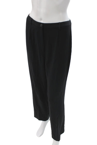 Country Road Womens Dress Pants Black 65% Triacetate Button Size 8