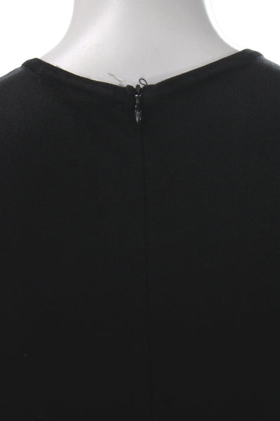 Parker Women Fit & Flare Black Mini Dress Knit Sleeveless Size XS