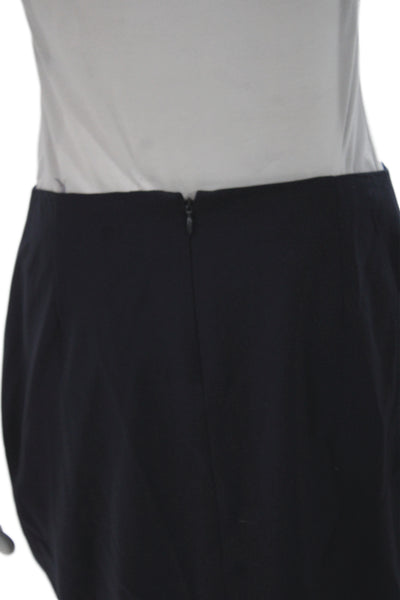 Elie Tahari Women Sheath Mini Skirt Black Polyester Colorblock Fall Size 4