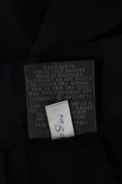 Country Road Womens Dress Pants Black Solid Polyester Button Size 8