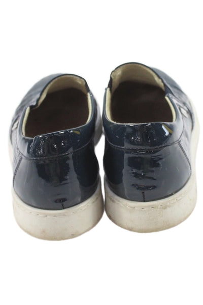 Nero Giardini Womens Textured Slip On Sneakers Shoes Dark Blue Size 7.5