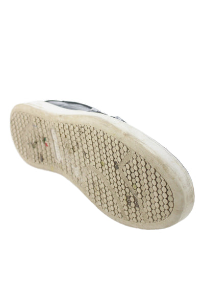 Nero Giardini Womens Textured Slip On Sneakers Shoes Dark Blue Size 7.5