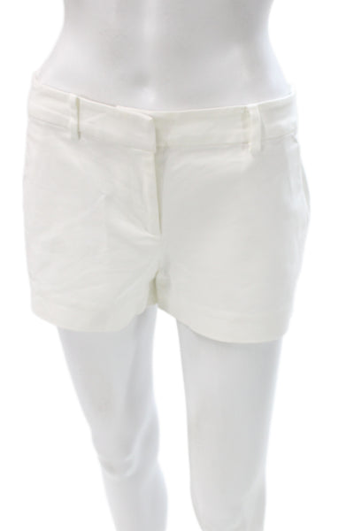 Michael Michael Kors Womens Chino Shorts White Cotton Size 2