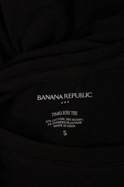 Banana Republic Women Brown Scoop Neck Long Sleeve T-Shirt 57% Cotton Size S