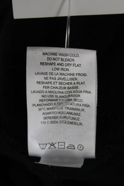 Tibi Women Jogger Pants Black Cotton Pull On Athleisure Size XS