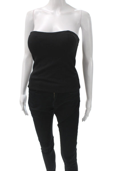 Ten Womens Black Off the Shoulder Basic Tank Size 4