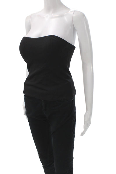 Ten Womens Black Off the Shoulder Basic Tank Size 4