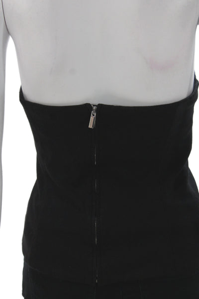 Ten Womens Black Off the Shoulder Basic Tank Size 4