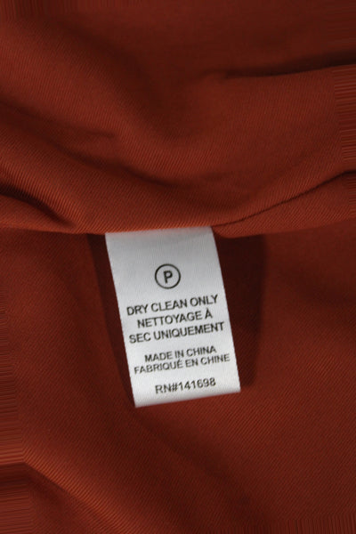 Ramy Brook Womens Striped Orange Cowl Neck Sleeveless Camisole Size XS