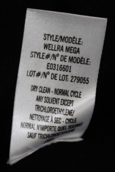 Theory Women Petite Black Tank Dress Sleeveless Crew Neck Short Size S