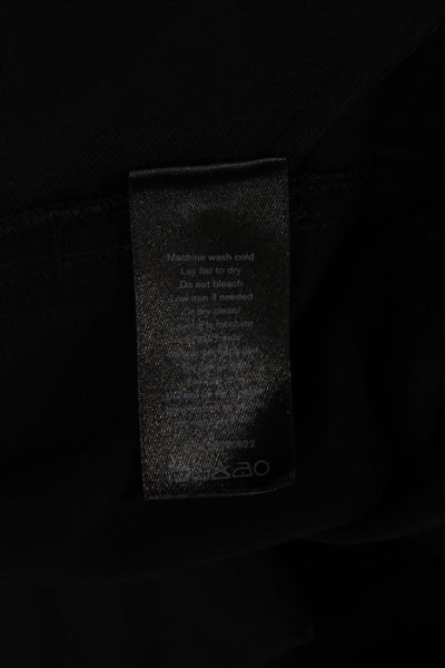 Rag & Bone Womens Dress Pants Black Solid Button Minimalist Size 4