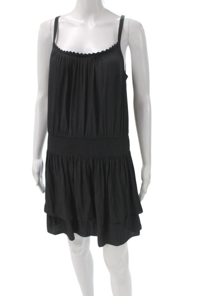 Ramy Brook Women Mini Black Sleeveless Scoop Neck Dress Size XS