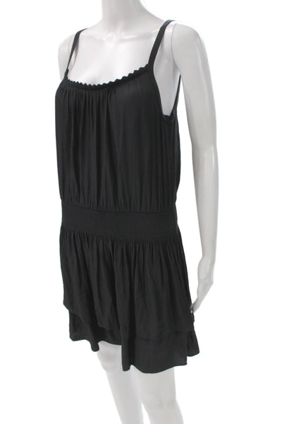 Ramy Brook Women Mini Black Sleeveless Scoop Neck Dress Size XS