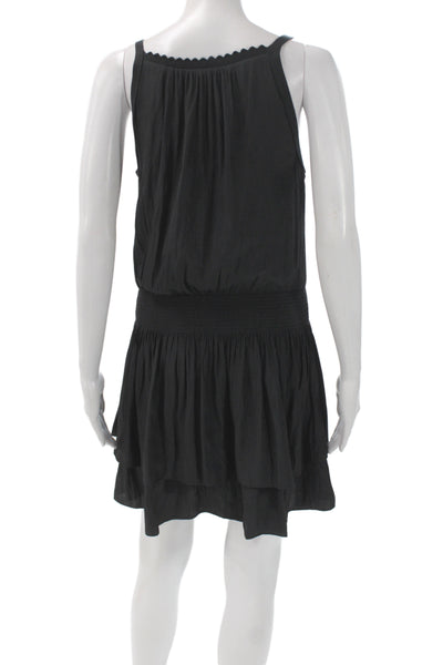 Ramy Brook Women Mini Black Sleeveless Scoop Neck Dress Size XS